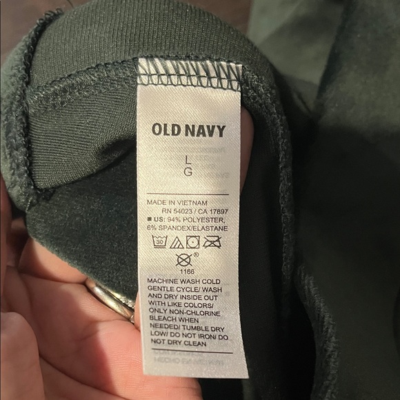 Old Navy Forest Green Velour leggings - Picture 4 of 5